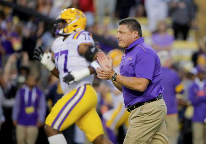 Lsu Football Stays At No 1 In Ap Poll Ranking Setting Up Matchup With No 2 Alabama Sports 