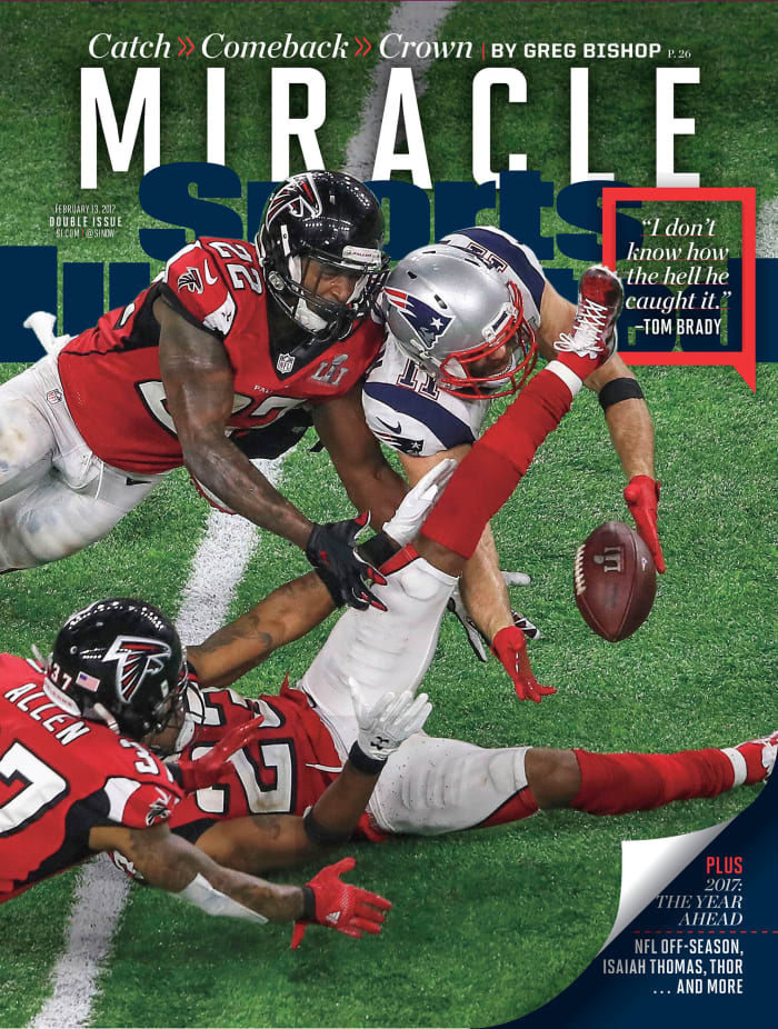 Julian Edelman on cover of SI's Super Bowl issue Sports Illustrated