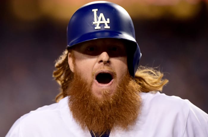 Justin Turner beard, hair; Watch evolution of look; Dodgers - Sports ...