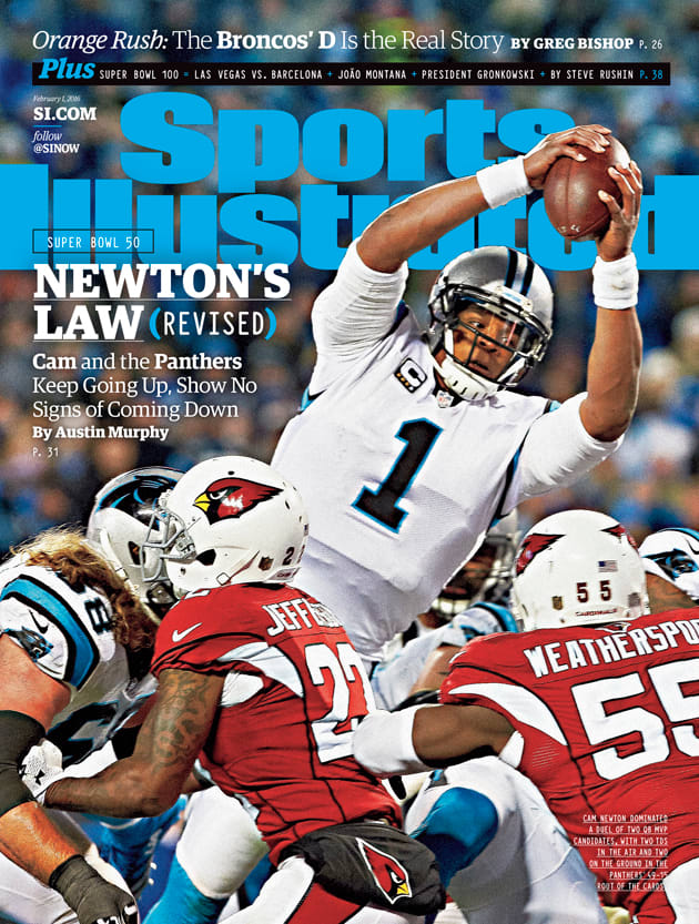 Cam Newton on Sports Illustrated cover before Super Bowl 50 - Sports ...