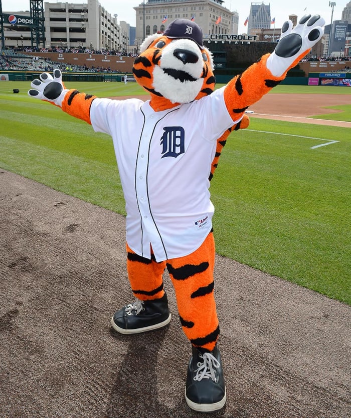 Ranking The MLB Mascots Sports Illustrated   Detroit Tigers Mascot Pawsjpg 