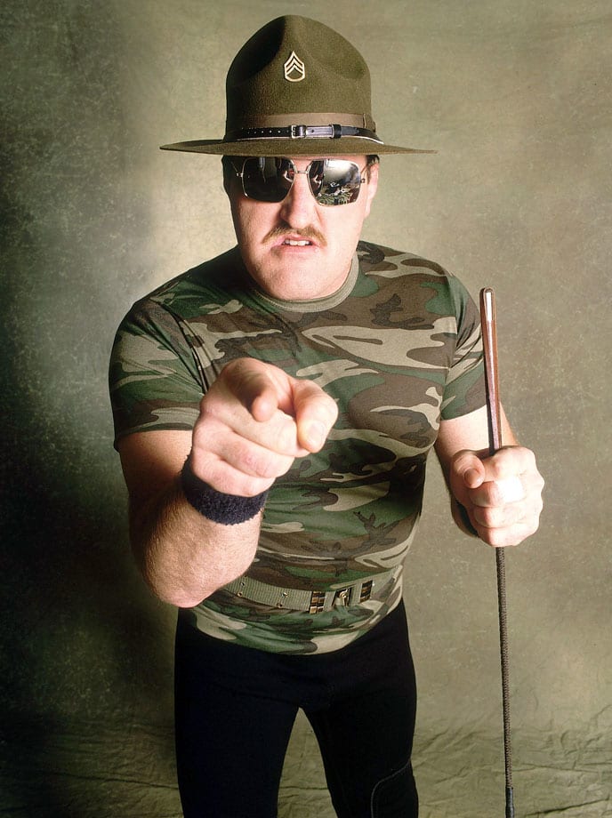 Сержант слотер мой старший брат 2011. Сержант Слотер WWE. Sgt. Slaughter wrestler. WWE Sgt Slaughter. Техас Джон Слотер.