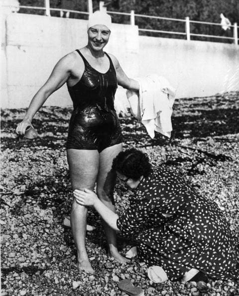 #tbt: Florence Chadwick Swims Across The English Channel The Hard Way 