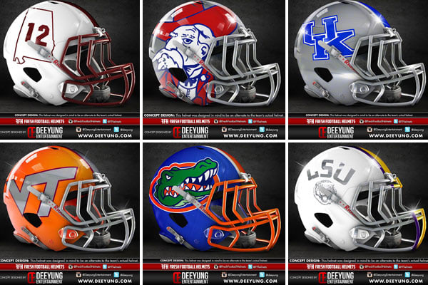 Hot Clicks: Futuristic College Football Helmets - Sports Illustrated