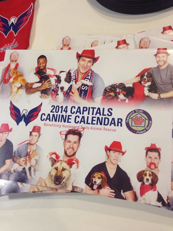 Washington Capitals Pose with Dogs and Stupid Props in Canine Calendar