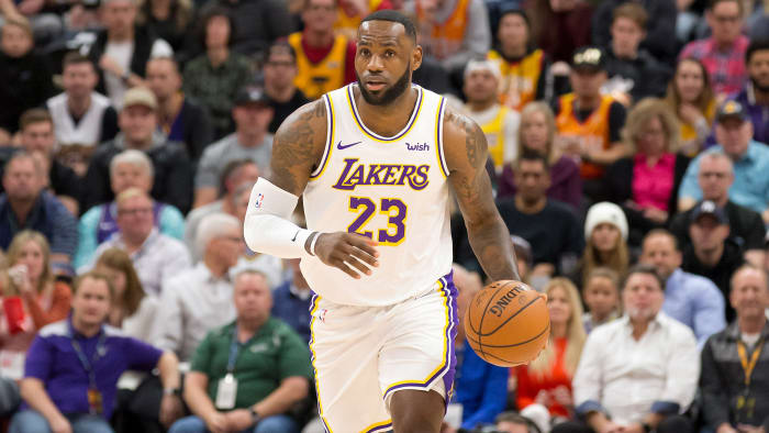 LeBron James reacts to missed travel vs. Jazz (video) - Sports Illustrated