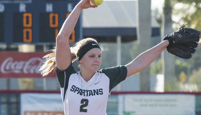 MSU SOFTBALL: Spartan Bats, Zalewski Gem Power 9-0 Win Over UConn ...