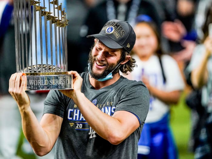 Clayton Kershaw celebrates