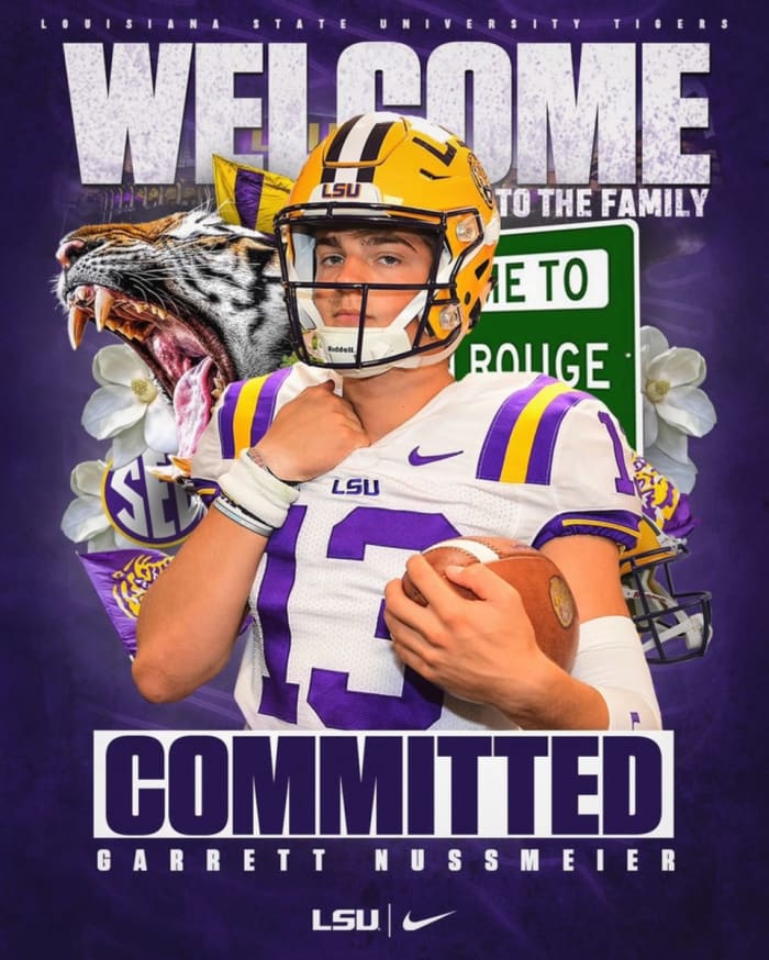 Breaking: 2021 Quarterback Garrett Nussmeier Commits To LSU Football ...