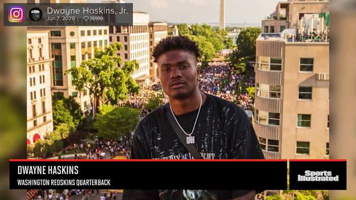 Dwayne Haskins Supports Black Lives Matter Protest In D.C. - Sports ...