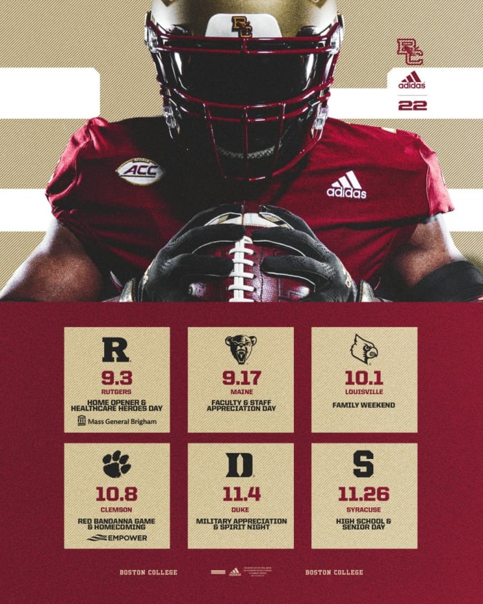 Boston College Announces Date of 2022 Red Bandana Game Sports