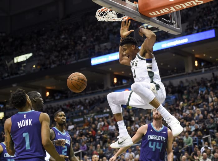 A Look Back At Giannis Antetokounmpo's Best Dunks From His MVP Years ...