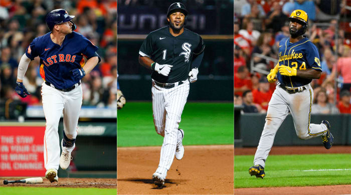 Trey Mancini, Elvis Andrus and Andrew McCutchen