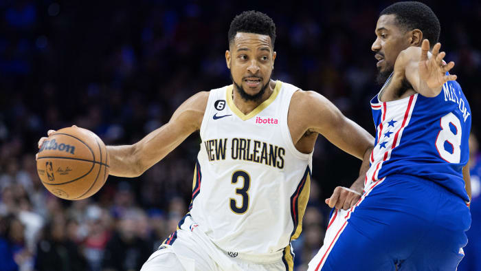 New Orleans Pelicans guard CJ McCallum.