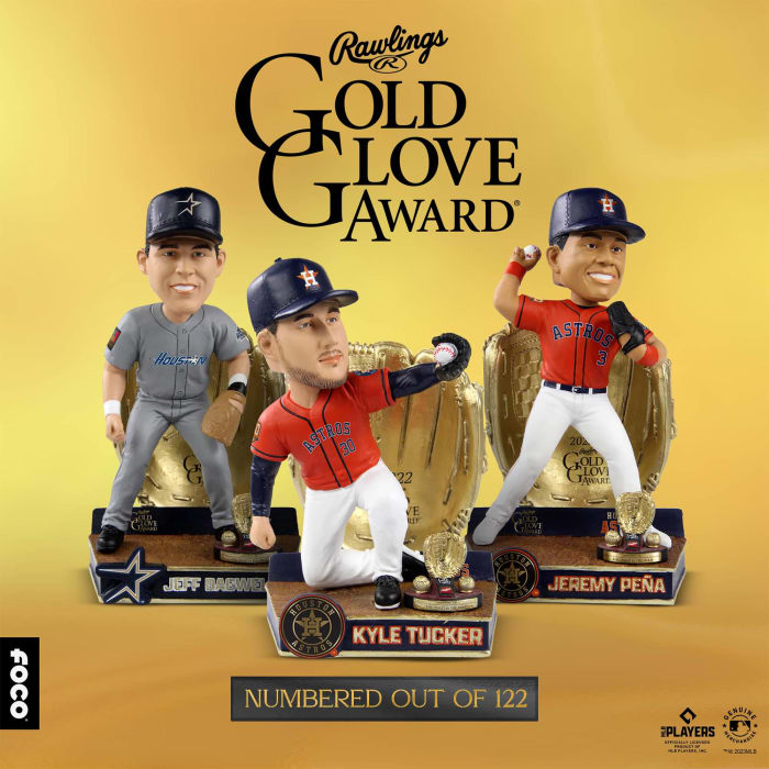 FOCO USA Launches Houston Astros Gold Glove Bobblehead Collection