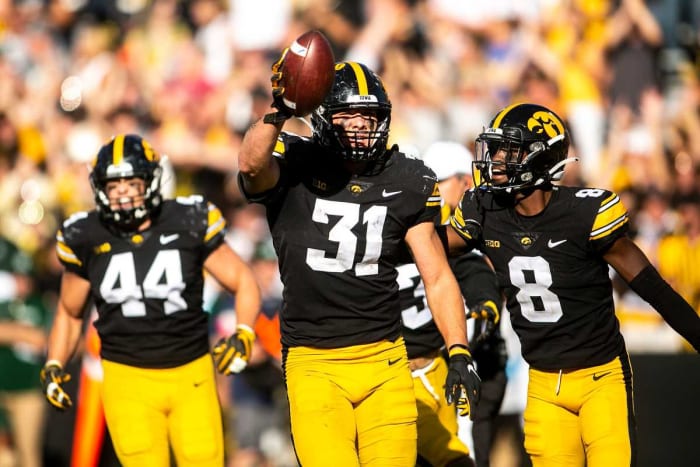 Jack Campbell celebrates following big stop vs. Colorado State