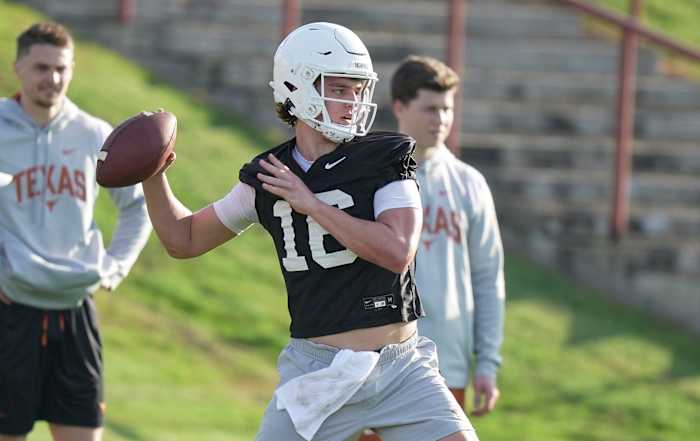 Steve Sarkisian Reveals Why Texas Longhorns Freshman QB Arch Manning ...