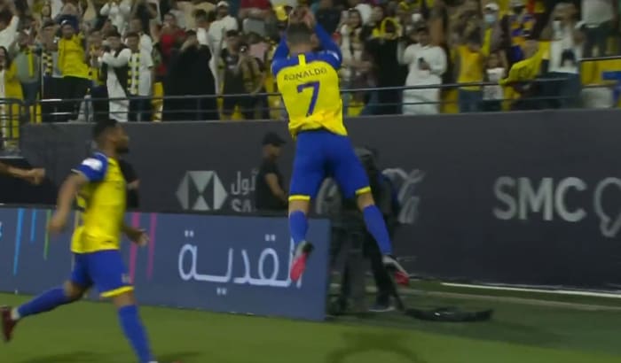 Cristiano Ronaldo ends goal drought with fine header vs Al Raed ...