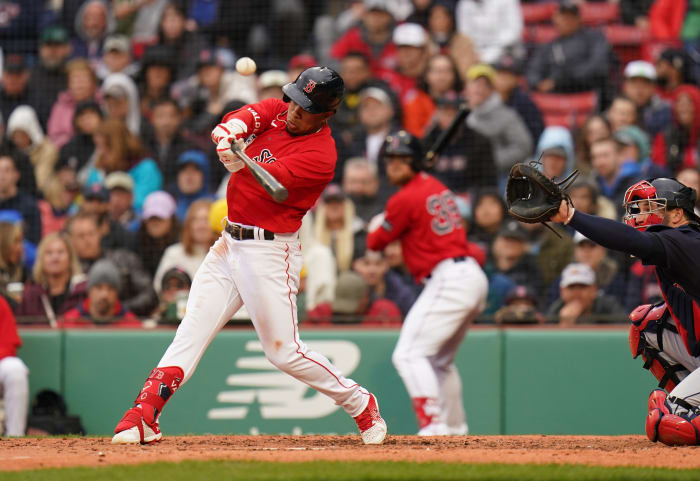 Boston Red Sox Prospect Enmanuel Valdez Hits First Big League Home Run ...