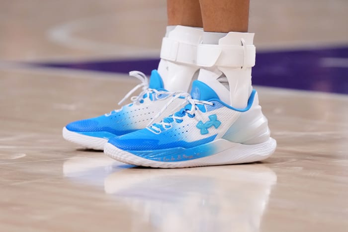 Stephen Curry Wears Curry 2 FloTro Low 'Mouthguard' Colorway - Sports ...