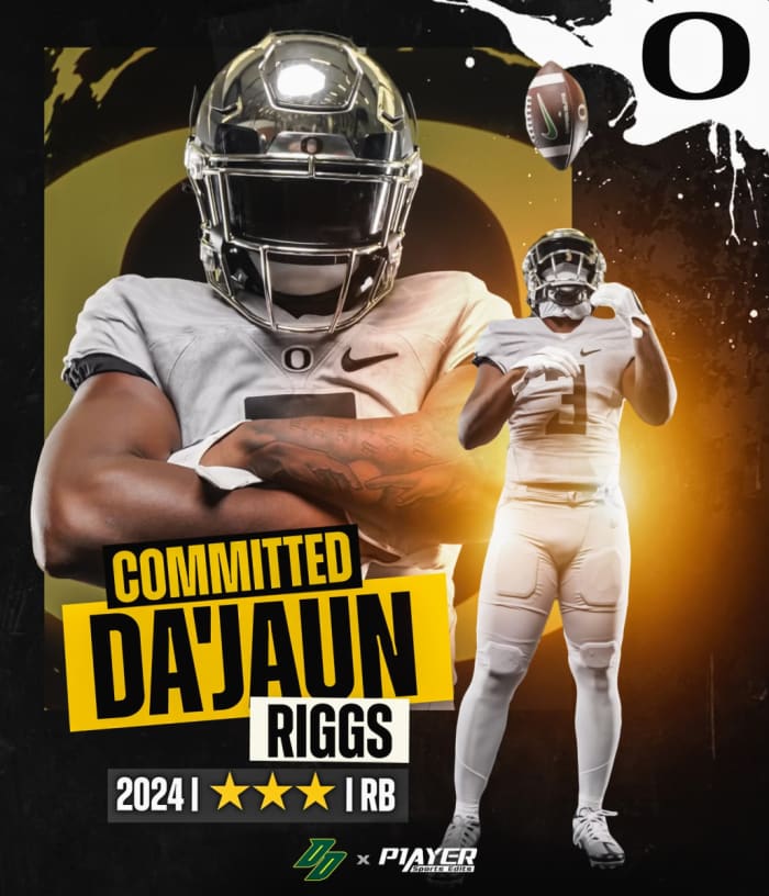 Oregon Recruiting 2024 RB Da'Jaun Riggs Commits to Oregon Ducks