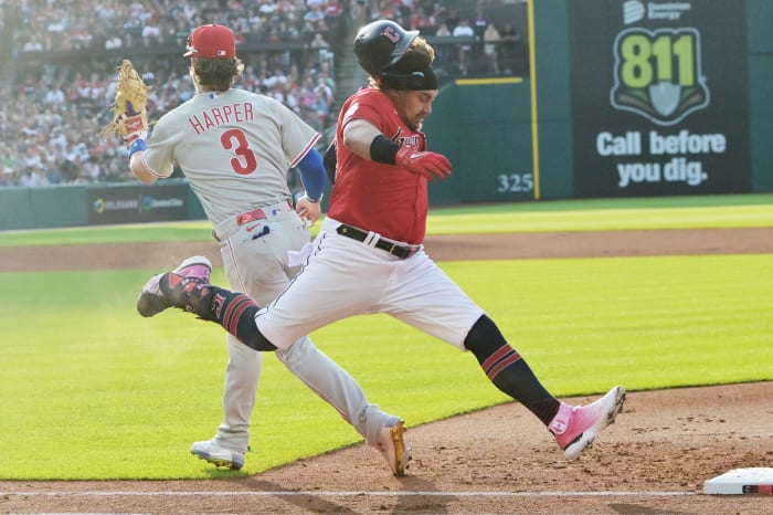 All Eyes On Bryce Harper As Cleveland Guardians Take Series Opener Over Philadelphia Phillies 