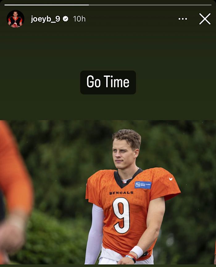 Cincinnati Bengals Qb Joe Burrow Lets Everyone Know Hes Ready For