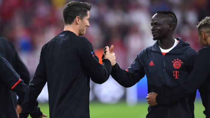 Robert Lewandowski and Sadio Mané