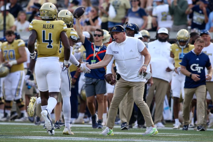 Georgia Tech head coach Geoff Collins vs Ole Miss