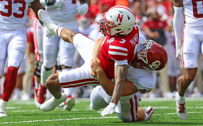 Trey Palmer 2022 Nebraska vs Oklahoma football USATSI_19063293