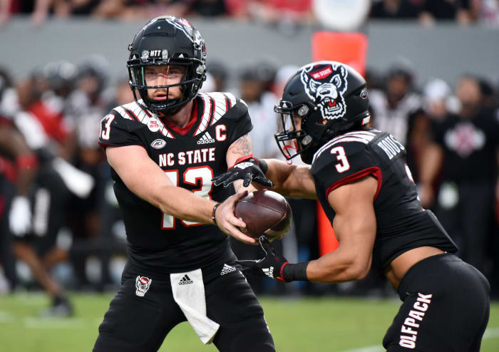 NC State quarterback Devin Leary