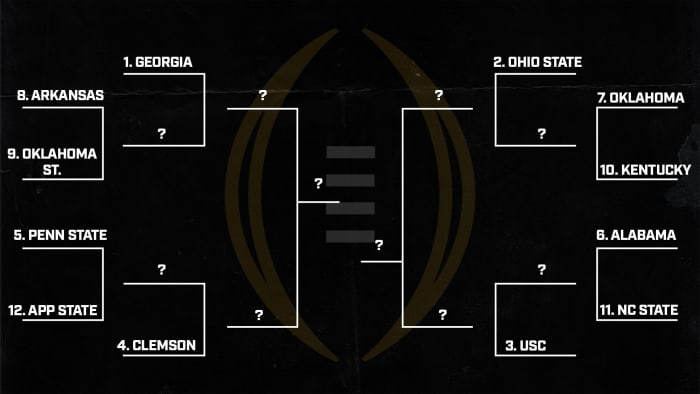 College Football Playoff 12-team Projection: App State, Georgia, USC ...