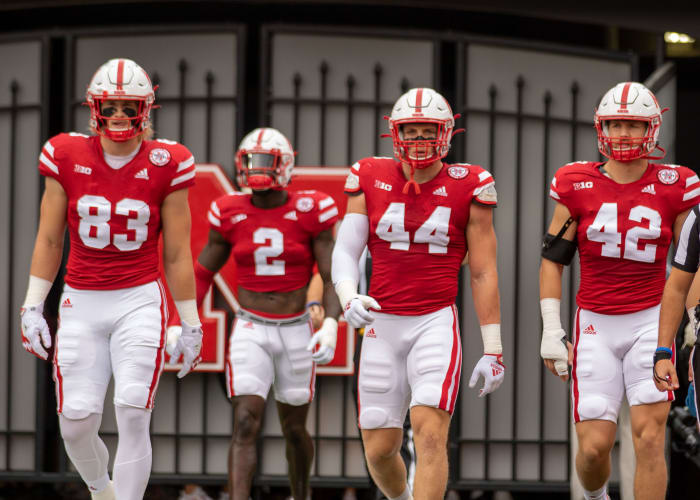 Captains 2022 Nebraska vs Oklahoma football