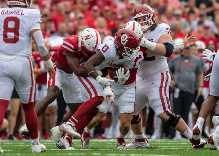 Eric Gray and Marques 2022 Nebraska vs Oklahoma football