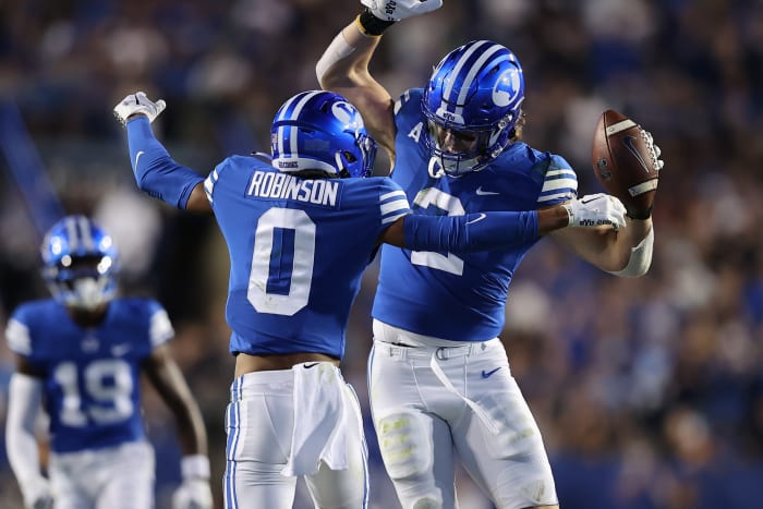 BYU vs Utah State Jakob Robinson Ben Bywater