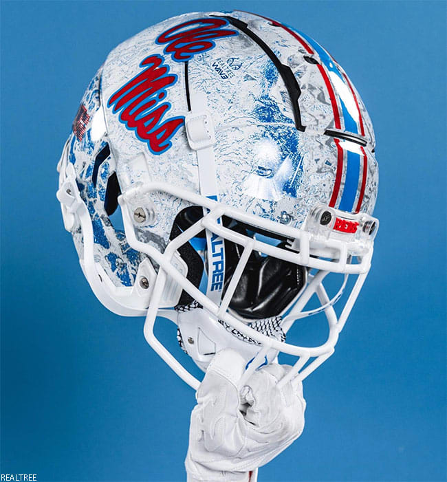 Ole Miss Rebels new helmet design