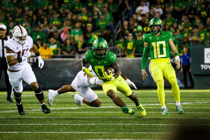 Oregon Football Ducks Offensive Players Of The Game Vs Stanford   Bucky Irving Stanford 