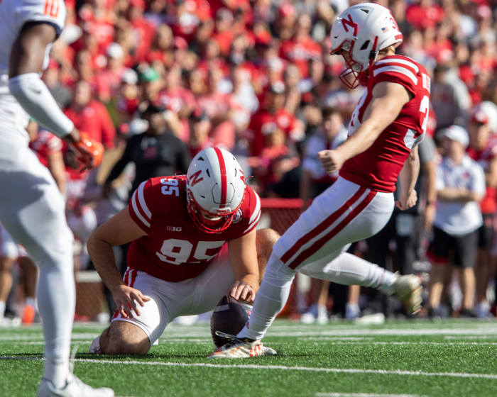 Timmy Bleekrode field goal 2022 Nebraska vs. Illinois football