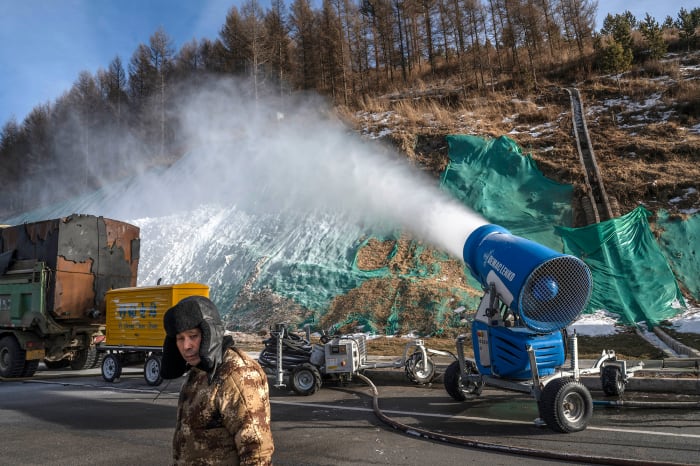 Hosting the 2022 Winter Games in an area not known for high snowfall required organizers to produce loads of fake powder.