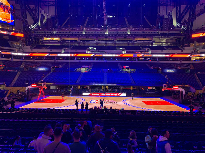 NBA provides a first look at the LED court the league will use at All