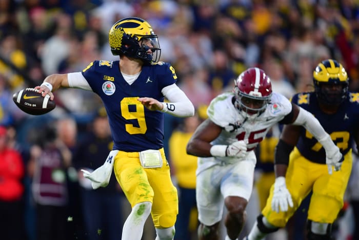 NFL Mock Draft: Atlanta Falcons Draft National Champion J.J. McCarthy ...