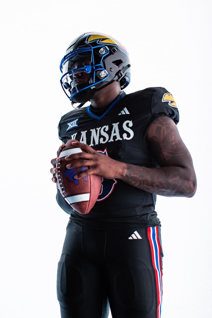 KU Introduces "Blackhawk" Uniforms Blue Wings Rising