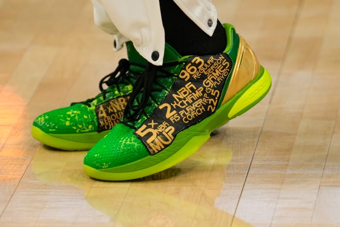 Jaylen Brown Customized Kobe Sneakers To Honor Bill Russell - Sports 