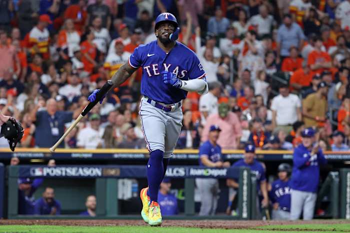 This View Of Astros Fans Leaving Game 6 During Adolis Garcia’s Home Run ...