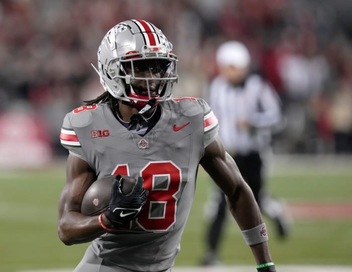 Ohio State Buckeyes Wr Marvin Harrison Jr Named Semifinalist For Walter Camp Player Of The Year