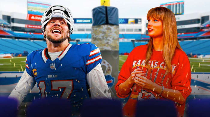 Taylor Swift Meets Buffalo Bills In Pregame Tunnel; Kansas City Chiefs ...