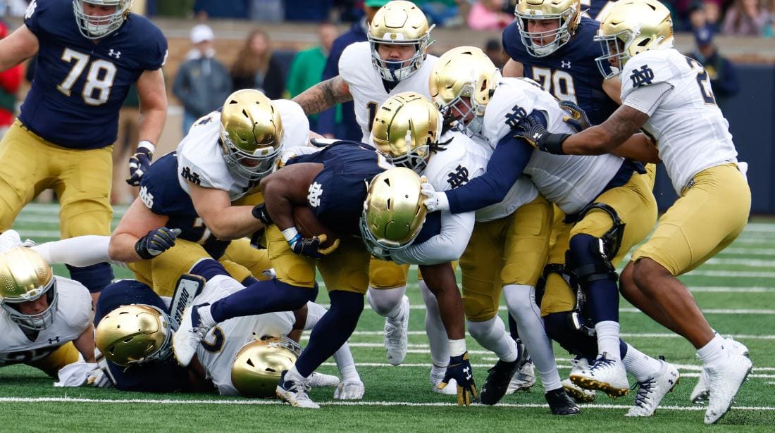 BlueGold Game Takeaways What We Learned About The Notre Dame Defense