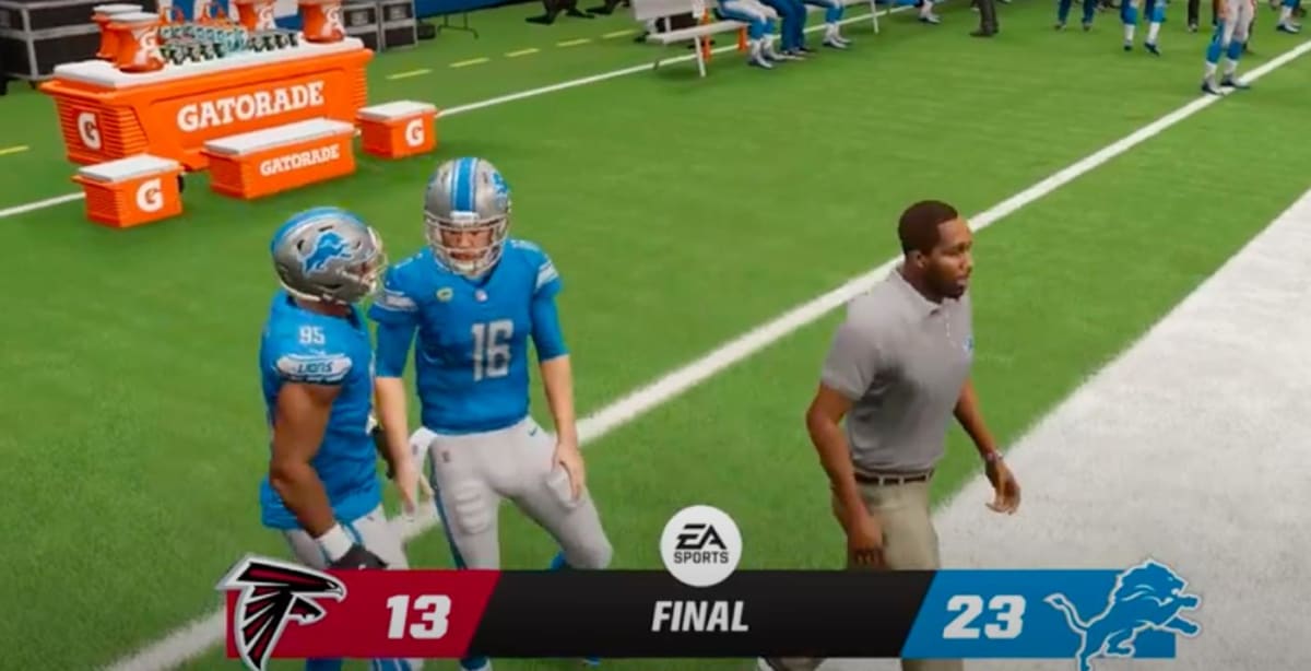 Lions Defeat Falcons in Madden 23 Simulation - BVM Sports