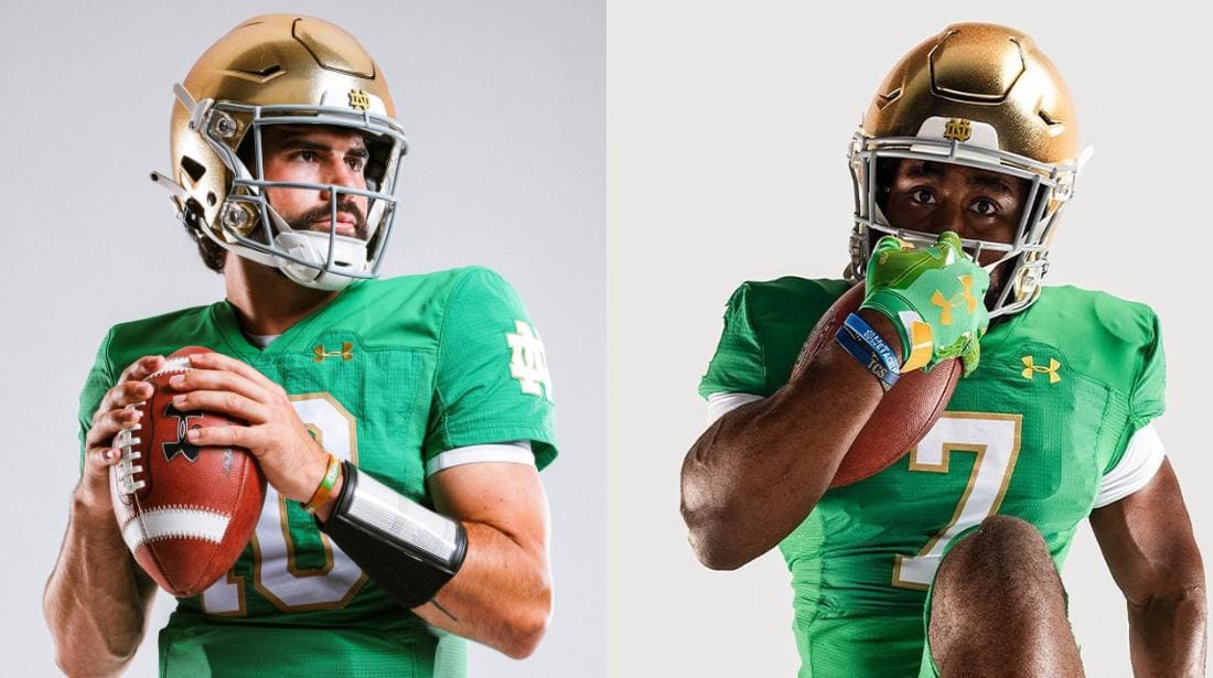 Photos: Notre Dame football unveils uniforms for Ohio State