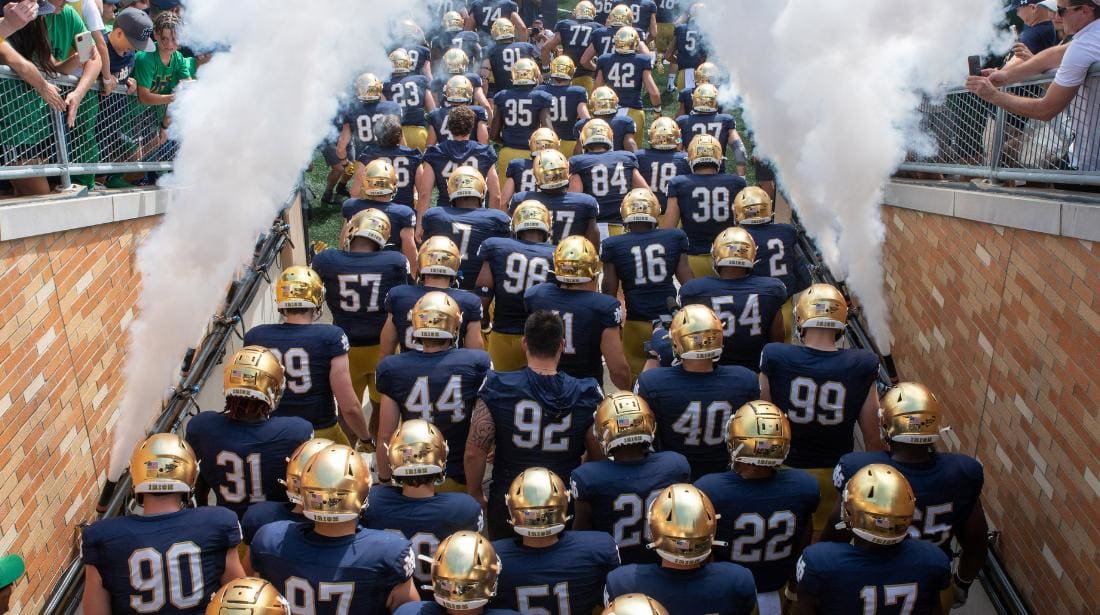 Notre Dame Depth Chart vs Tennessee State